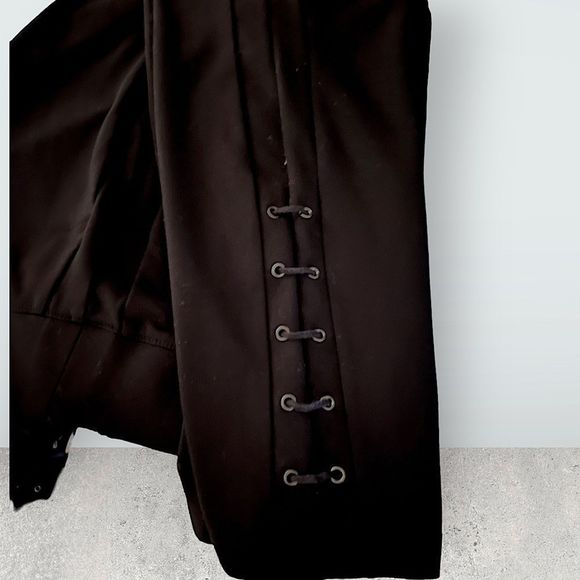 S🅾️LD l Simply Vera by Vera Wang Black Lace-up Leggings, Pants l EUC - Picture 5 of 8